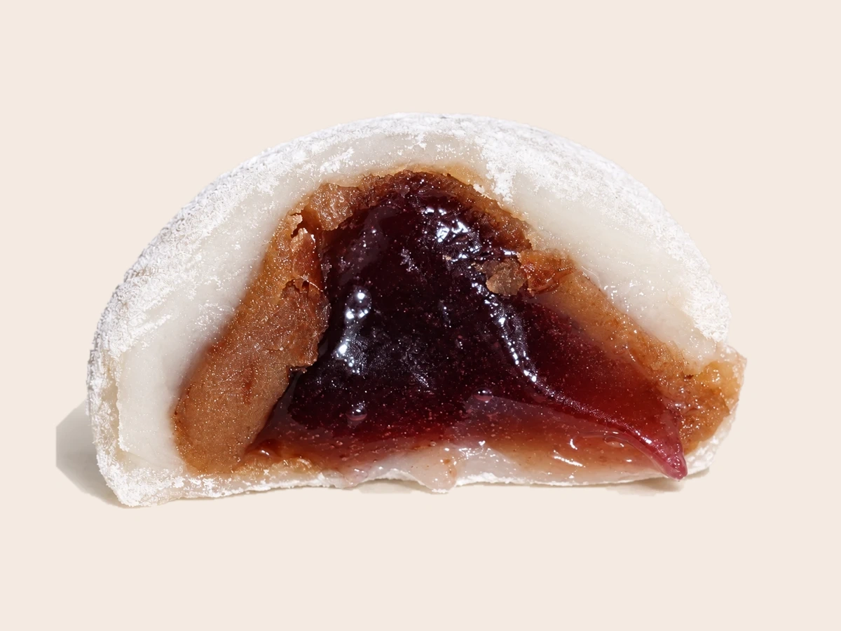 藍莓麻糬剖面